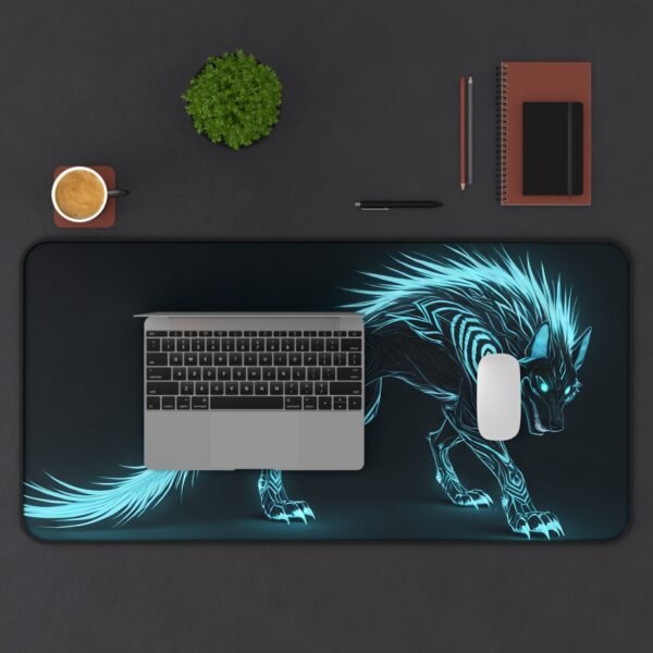 maximalist vibe desk mat, high-energy color desk pad, dreamy layout workspace mat, clean and simple desk setup