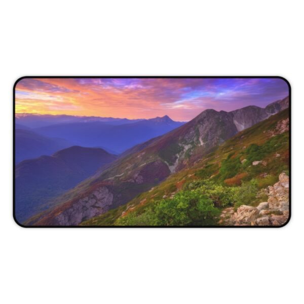 mouse pad for planners and task lists, workspace pad with no-slip rubber base, mouse pad for cozy night workspaces, desk mat with ambient-friendly finish