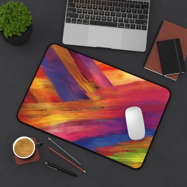 biodegradable workspace accessory, green office vibe mat, carbon neutral desk pad, climate-conscious workspace mat