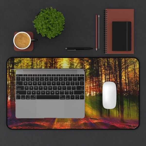 desk mat with canyon-inspired hues for plant-filled desks, workspace mat inspired by alpine air for slow living workspaces, mouse pad with garden green balance for peaceful visual energy, desk mat with leaf shadow texture for forest-core desk vibes, workspace mat inspired by driftwood and sand for indoor-outdoor flow,