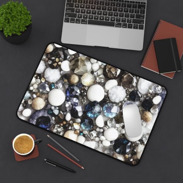 creative studio desk mat, art room workspace surface, music room desk pad, gaming room desk setup mat