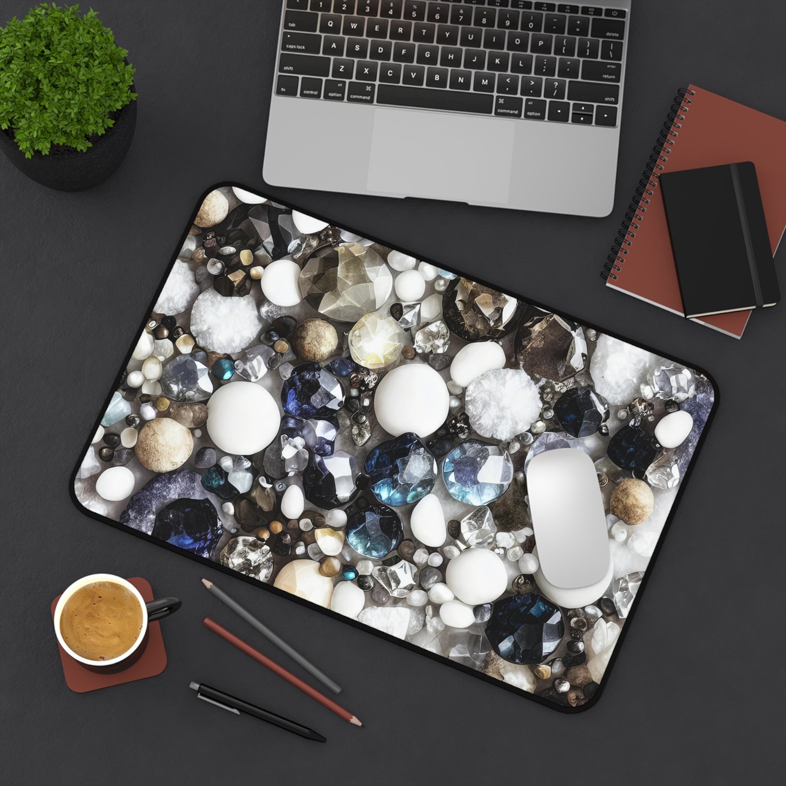 creative studio desk mat, art room workspace surface, music room desk pad, gaming room desk setup mat