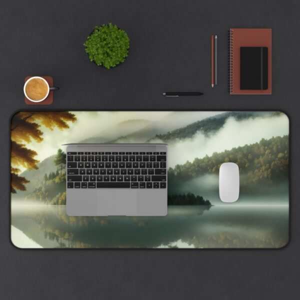 desk mat that highlights subtle tones, workspace mat with natural color theory, mouse pad for light-focused conten