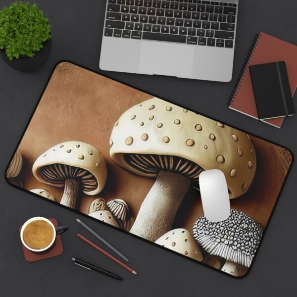 desk mat that matches Scandinavian interiors, workspace mat for Japandi-style setups, mouse pad for concrete desktops