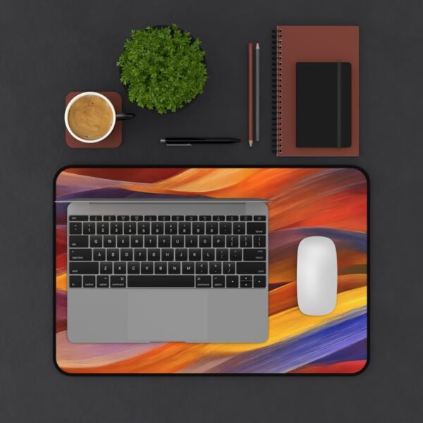 night reflection desk mat, emotion-friendly surface, quiet mind workspace, introvert zone pad, sanctuary desk mat