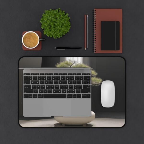 watercolor design desk pad, terrazzo pattern workspace, marble veined desk mat