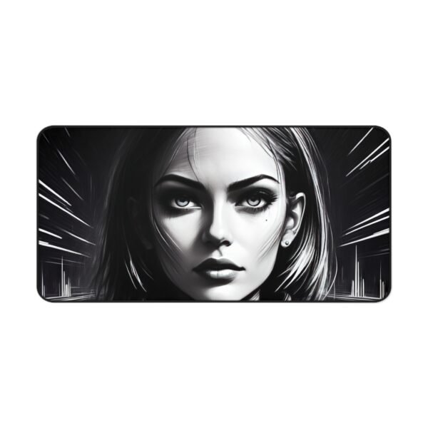 mat with modular tech-layered form for elevated cyber environments, workspace mat with high-frequency surface response for advanced neural mapping work, workspace mat inspired by futuristic workstation