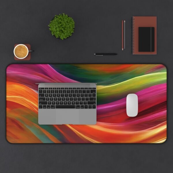 smart contract desk mat, Web3 workspace pad, metaverse-ready desk surface, digital asset workspace