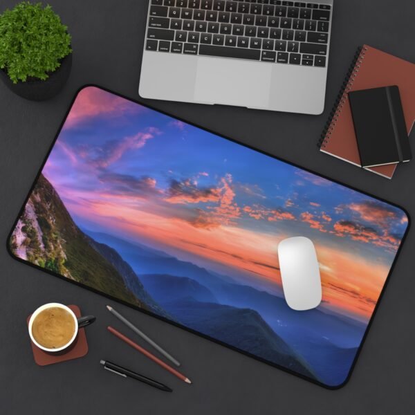 mouse pad with minimal lines and soft gray tones, desk mat for clean corner setups, workspace pad with soft beige tones