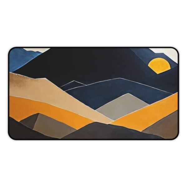 mouse pad with a minimalist mood, desk mat that balances color and function, workspace mat for modular desktop setups