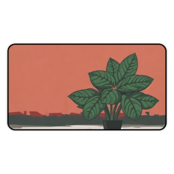 desk mat for balance and order, workspace mat with a hint of elegance, house plant mat