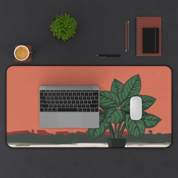desk mat with subtle warmth, workspace mat that helps you refocus