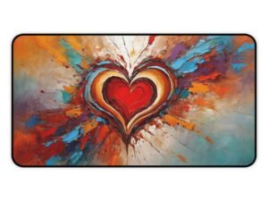 mouse pad with softness meant for healing routines, desk mat that supports work built from love and memory
