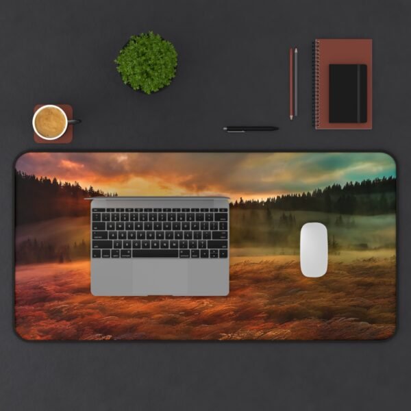 Each mat evokes the feeling of grounding—subtle color shifts, delicate grain-like lines, or organic waveforms gently anchor your workspace. Whether your style is cozy, minimal, or rustic, this mat invites clarity and calm.