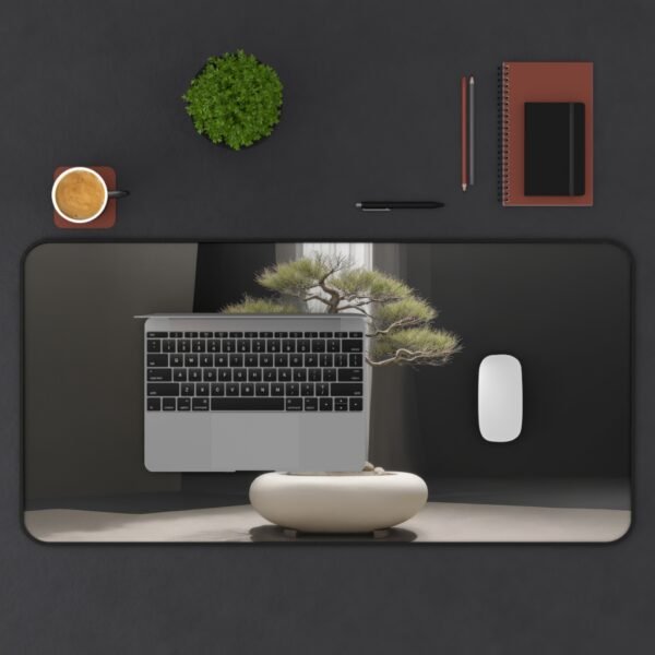 coastal beach house pad, modern glam desk setup, art deco desk mat, maximalist pattern workspace pad