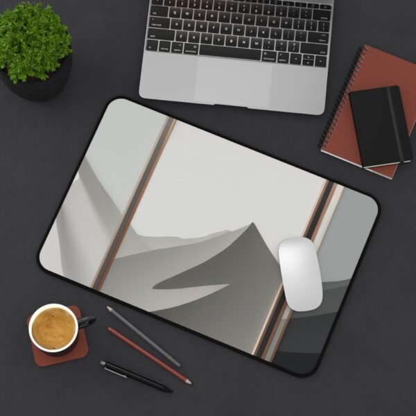 mouse pad for zero-distraction setups, desk mat with organic curves,