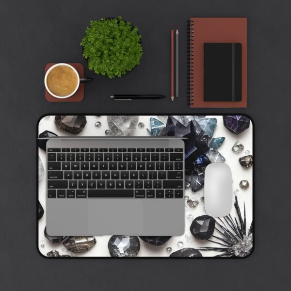 rural work-from-home setup mat, remote cabin desk surface, off-grid workspace desk pad