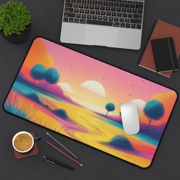 workspace mat with tonal bark shadow fade, mouse pad for fog and linen styled desks, desk mat with handmade neutral depth, workspace mat with brushed terrain palette, mouse pad with whisper-soft edge definition