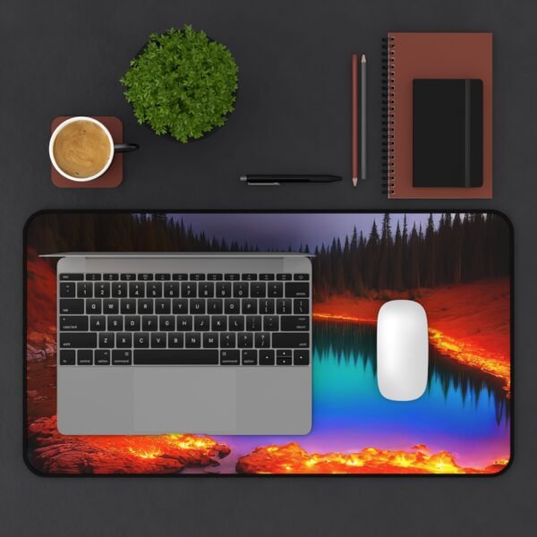 desk mat for warm-toned spaces, workspace mat that photographs naturally, mouse pad for natural color grading