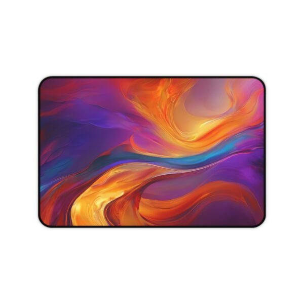enchanted sea desk mat, magical ocean floor pad, pearl treasure pattern surface