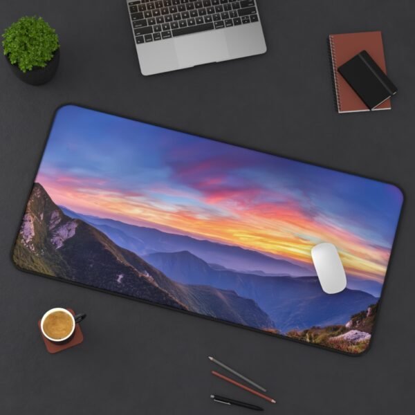 desk mat with premium feel with wood texture, desk mat with smooth finish in cool neutrals