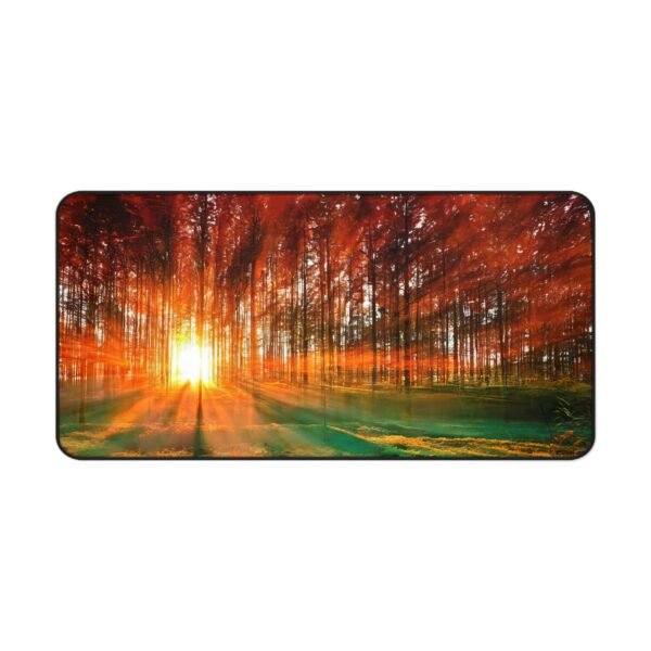 workspace mat for nature-loving creatives, mouse pad that complements wooden furniture, desk mat that brings outdoor peace indoors, workspace mat inspired by river stone minimalism, mouse pad that blends with warm natural light