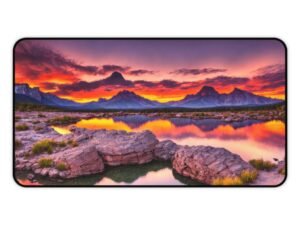 crypto trader workspace surface, fintech workspace desk mat, digital banking desk pad, finance tech setup, sunset
