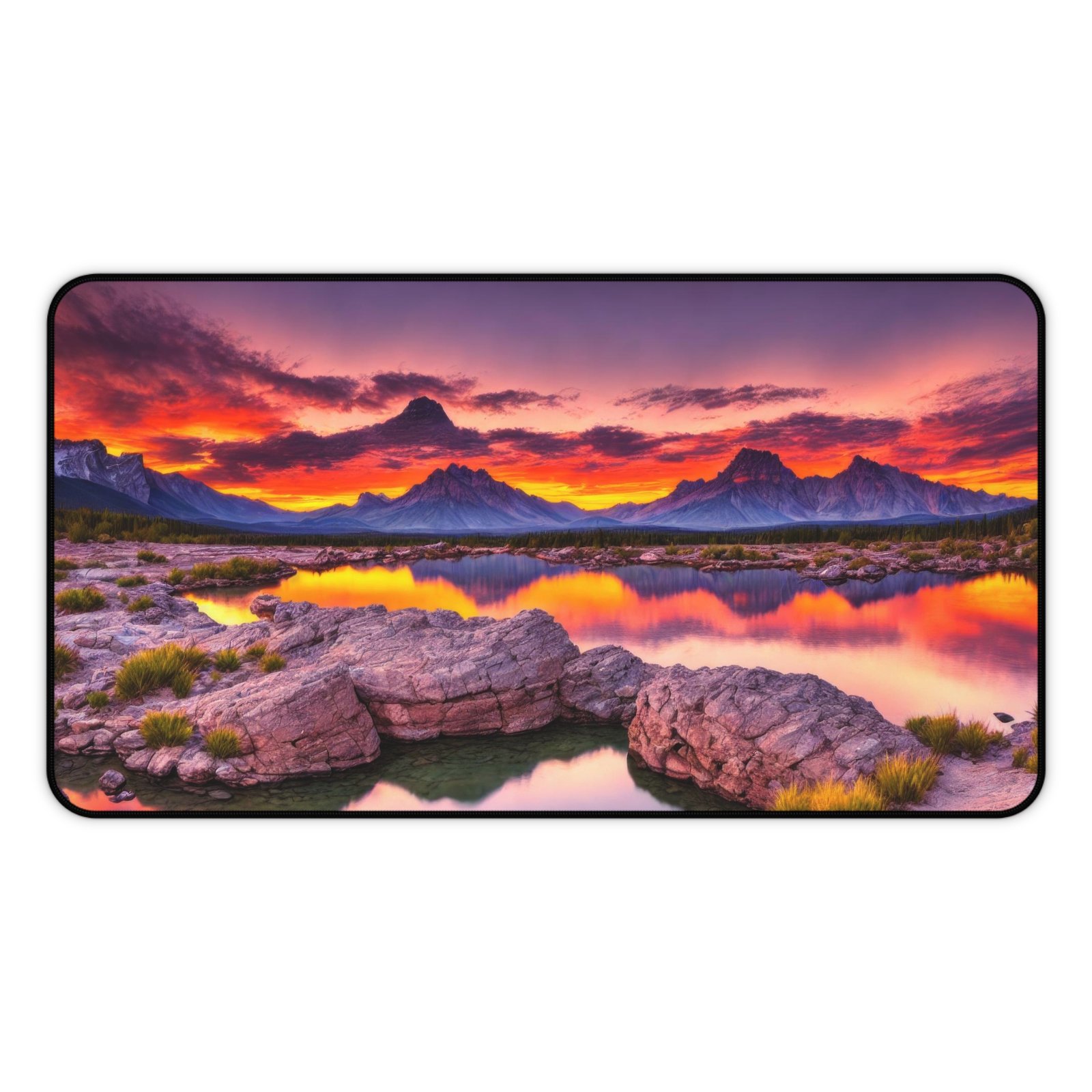 crypto trader workspace surface, fintech workspace desk mat, digital banking desk pad, finance tech setup, sunset