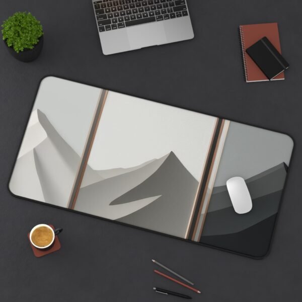 mouse pad with natural-looking tones, desk mat for grayscale desk themes
