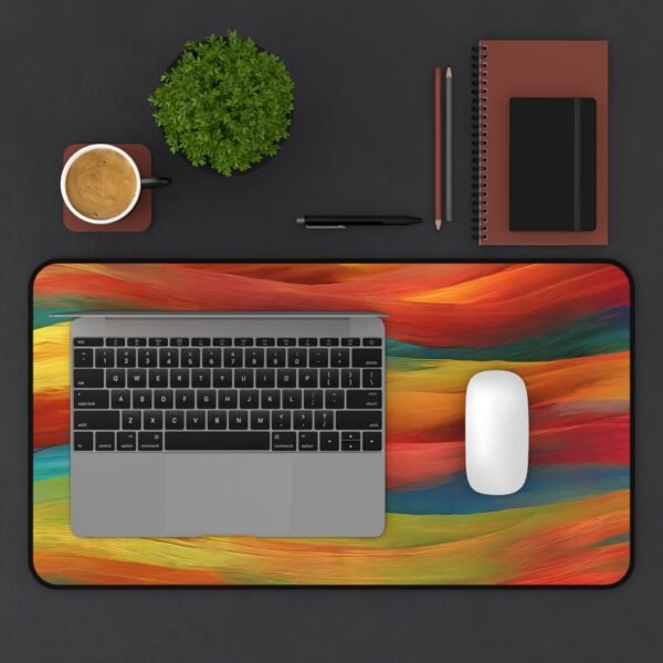 orbit trajectory desk pad, space shuttle aesthetic surface, rover path desk mat, alien planet workspace