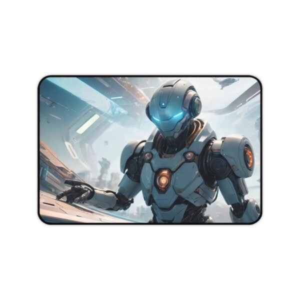 mouse pad featuring digital stream flow for immersive interface design, desk mat featuring ai-core patterning for immersive interface design, workspace mat inspired by interstellar aesthetics for futuristic ui development