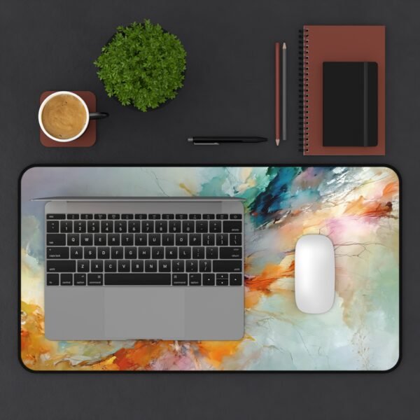 tech desk accessory, tech desk mat, tech desktop pad, tech gear item, tech layout decor, tech office setup