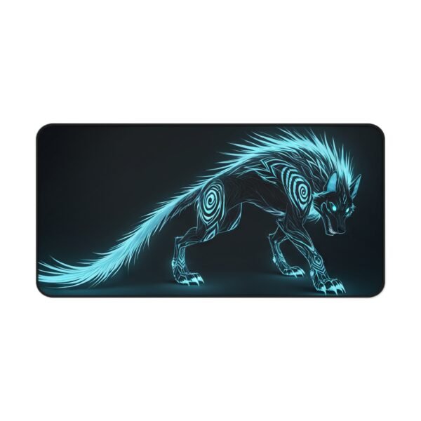 ultra-organized desk pad, chaotic genius workspace mat, free-spirited creator mouse pad, vibrant thinker desk mat
