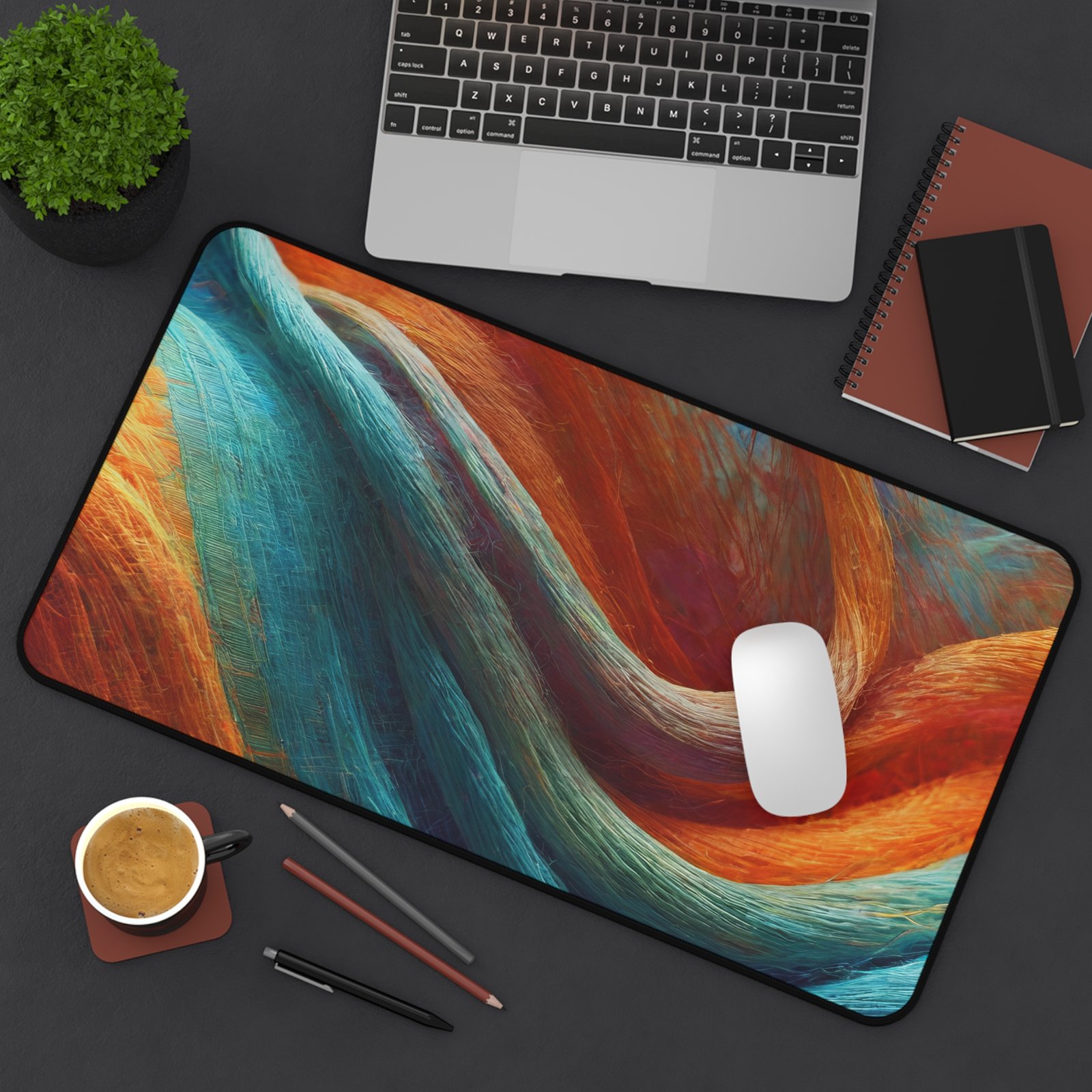 cozy remote work mat, video call background surface, virtual meeting-ready desk pad, professional setup mouse mat