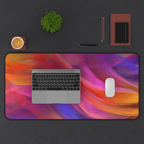 Moroccan tile surface, Turkish pattern desk pad, African textile print workspace, tribal pattern mouse mat