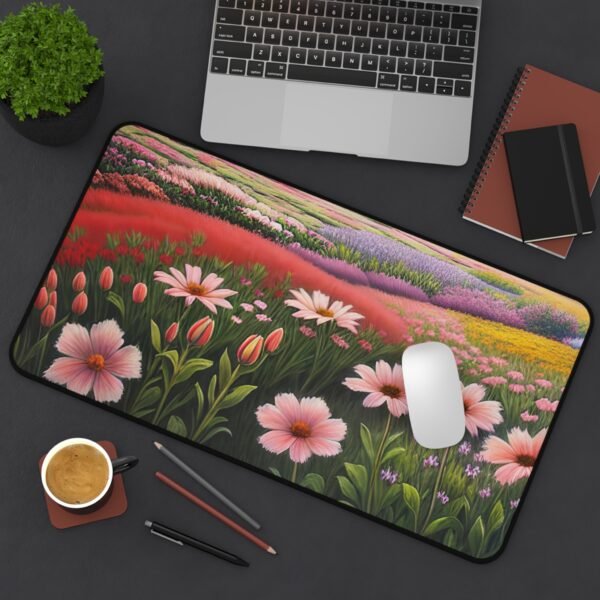 gaming mousepad combo mat, extended pad for keyboard and mouse, monitor arm-friendly desk mat