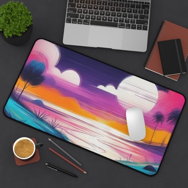 workspace mat with pastel pine undertones, mouse pad with dry terrain softness,
