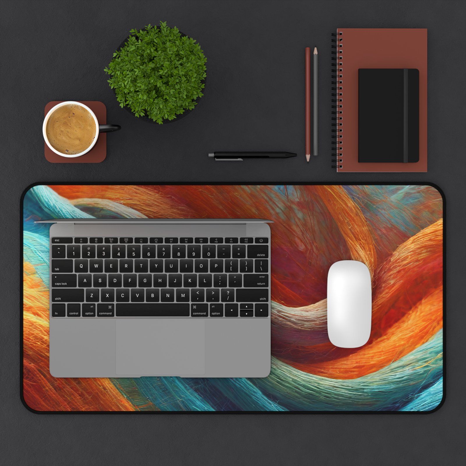 home office accessories desk mat, mouse and keyboard tray pad, minimal desktop layout mat