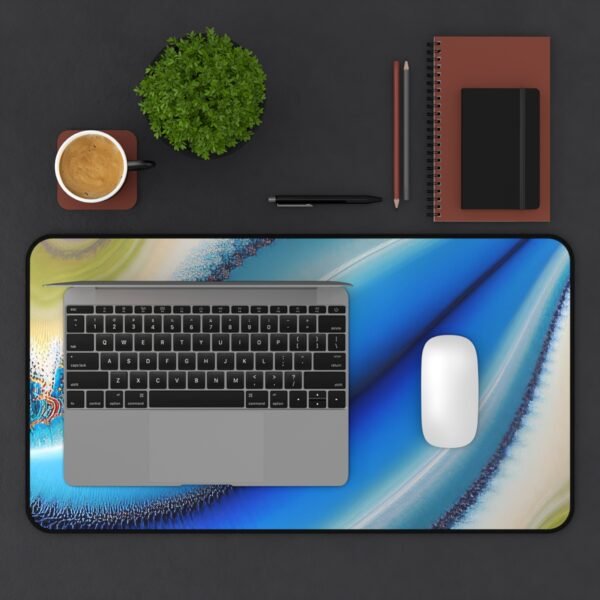 mouse pad that enhances visual workflows, desk mat that aligns with mood and clarity, workspace mat for cable-free desk designs
