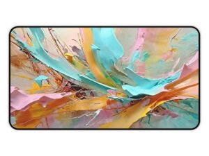 noise-dampening surface, soft-touch mat, silky desk surface