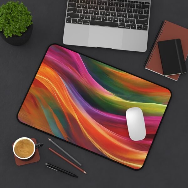 LinkedIn optimization workspace, career goal tracker mat, side hustle desk pad