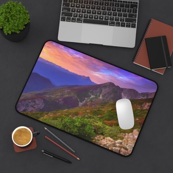 workspace mat with soft-touch neoprene, aesthetic desk mat for social media content, waterproof mouse pad for busy workdays