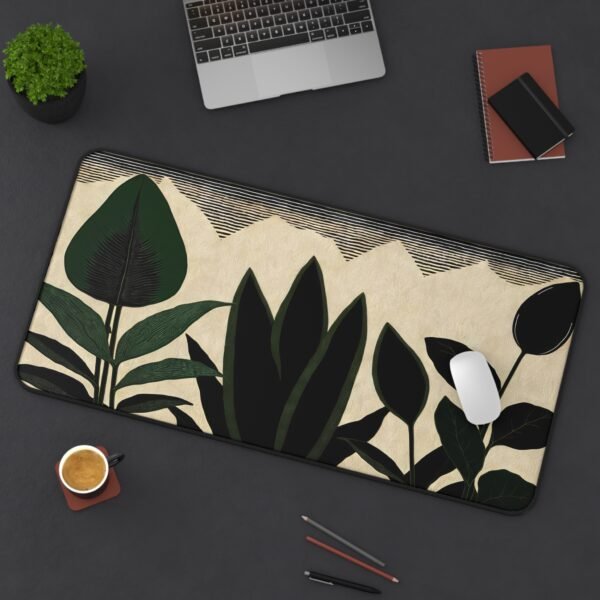 mouse pad with layout symmetry, workspace mat for quiet creativity, desk mat for calm creative chaos