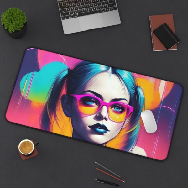 desk mat with modern ink-brush balance, workspace mat inspired by traditional Japanese minimalism, mouse pad with abstract rice paper layering, desk mat with monochrome zen flow, workspace mat with asymmetrical brush geometry