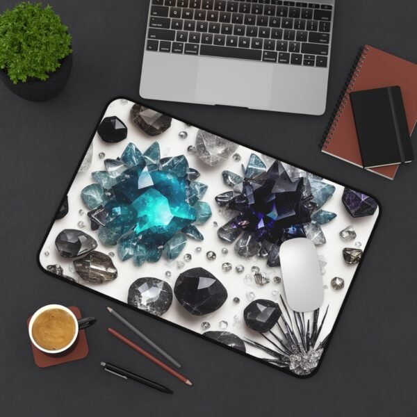 minimalist apartment desk setup, urban workspace desk mat, suburban home office pad