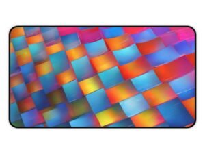 blush desk pad, hot pink mouse pad, bubblegum surface, aesthetic color desk mat, bright color desk pad