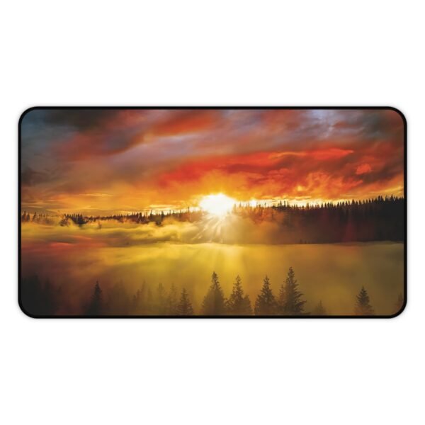 desk mat for flow-focused routines, workspace mat with ocean tide influence, mouse pad with sea spray and drift tone design