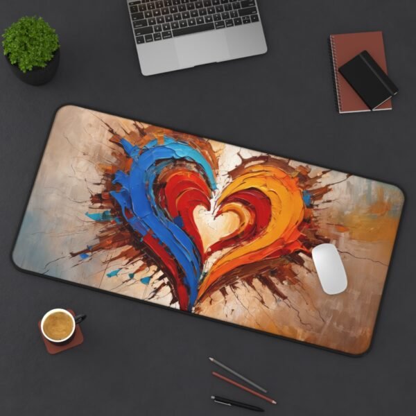 desk mat for work inspired by people we love, workspace mat with the presence of someone who understands, mouse pad with stillness shaped like safety, desk mat for the mornings you stay a little longer, workspace mat that holds the memory of shared ambition